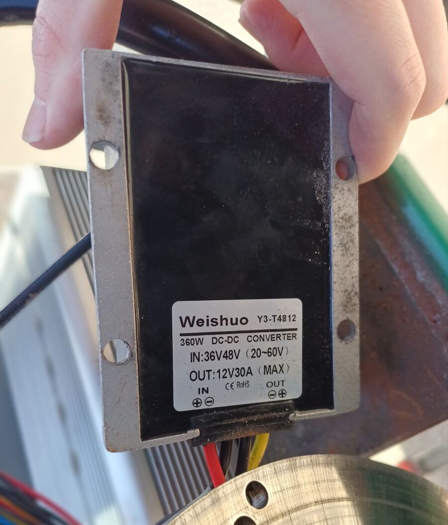 Weishuo Y3-T4812 48 V → 12 V DC-DC converter